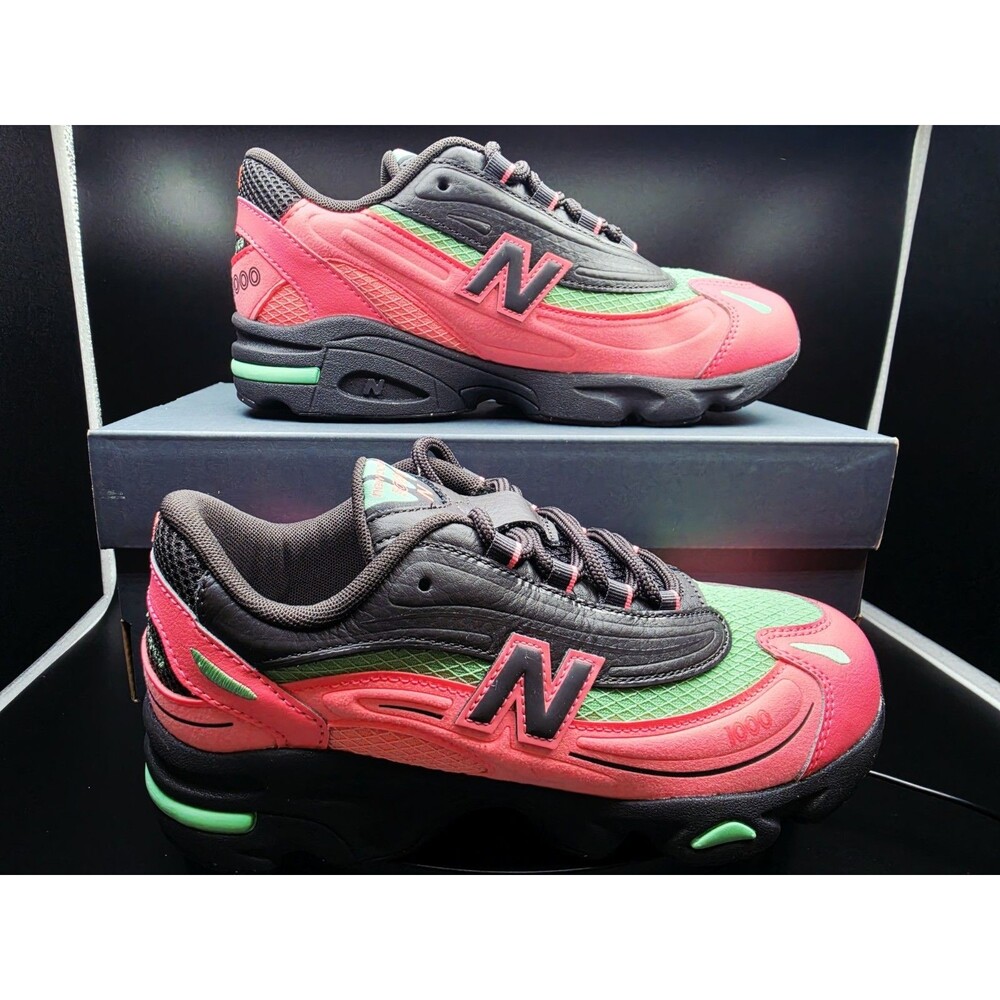 New Balance 1000 (GS) Kids Sneakers Pink/Black/Green GC1000DM SIZE 7 Women/5.5Y - Picture 2 of 8